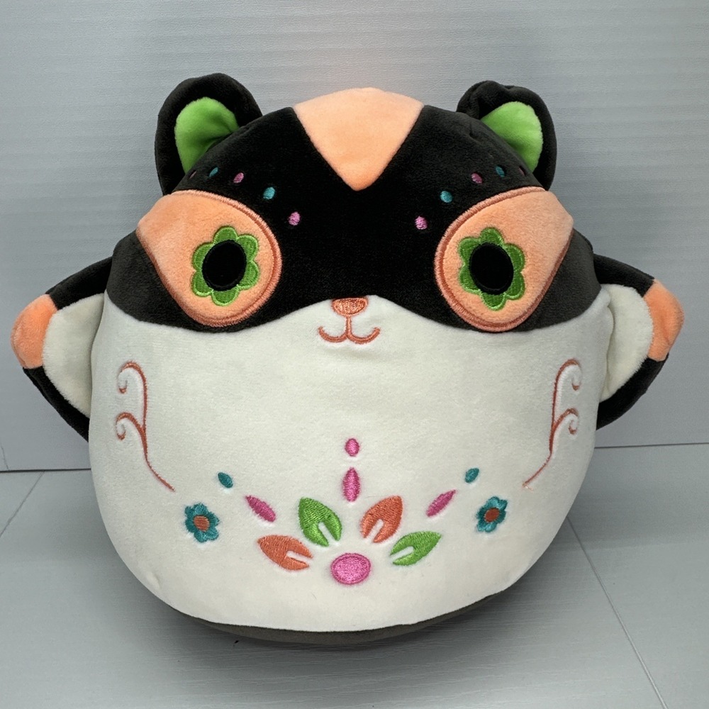 Squishmallows 2023 Day of the Dead Squad 8" Elvio the Sugar‎ Glider Plush Doll